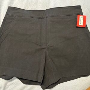 NWT Spanx Stretch Twill Shorts- black- SIZE MEDIUM
